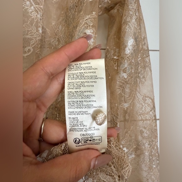 NWT Maeve Anthropologie Lace Buttondown Top - Picture 6 of 6